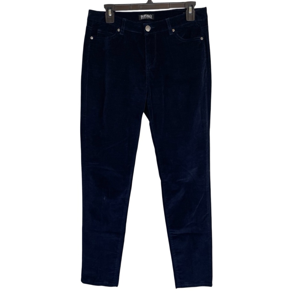 Buffalo David Bitton Marvel Mid Rise Corduroy Stretch Skinny Blue Jeans